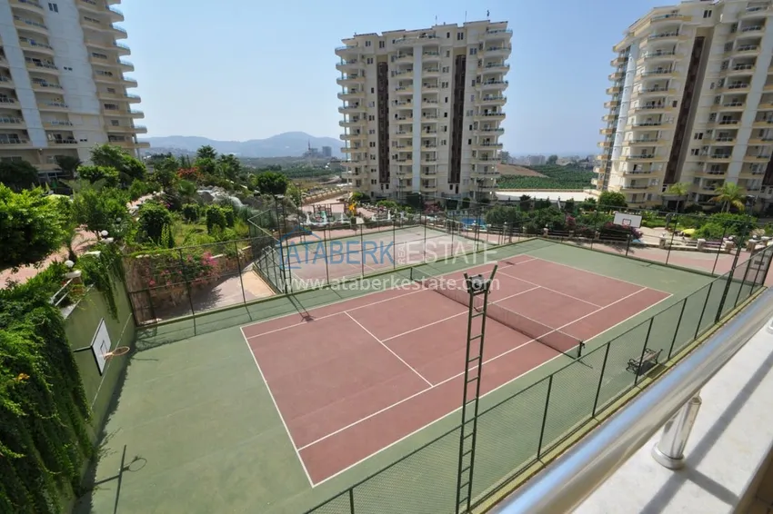 Квартира в Махмутларе с мебелью открытым видом на море и горы 15 