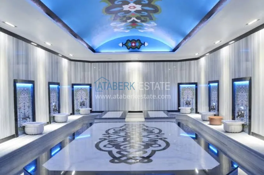 Студия в Махмутларе с мебелью и большим балконом  7 