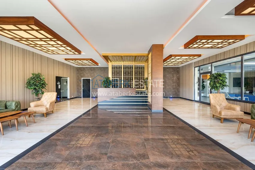 Квартира в Авсалларе с видом на море и чистовой отделкой  11 