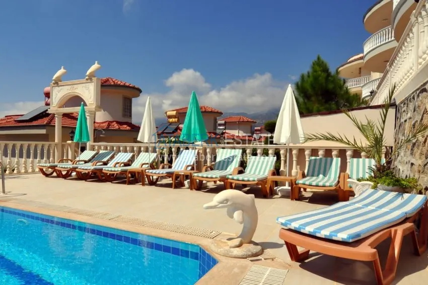 Вилла в Каргыджаке двухэтажная с панорамным видом в коттеджном поселке 13 