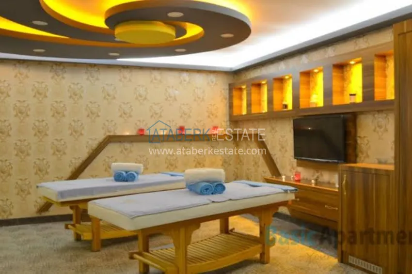 Студия в Махмутларе с мебелью и большим балконом  9 