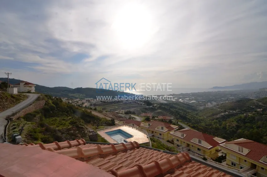 Вилла в Каргыджаке двухэтажная с панорамным видом в коттеджном поселке 14 