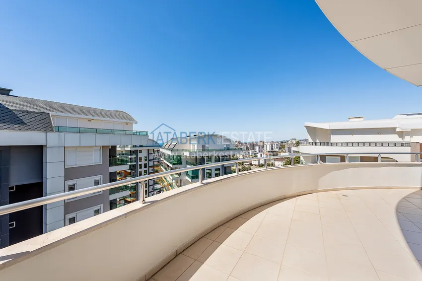 Приобрести Пентхаус в Авсалларе меблированный с видом на море в элитном комплексе  15 