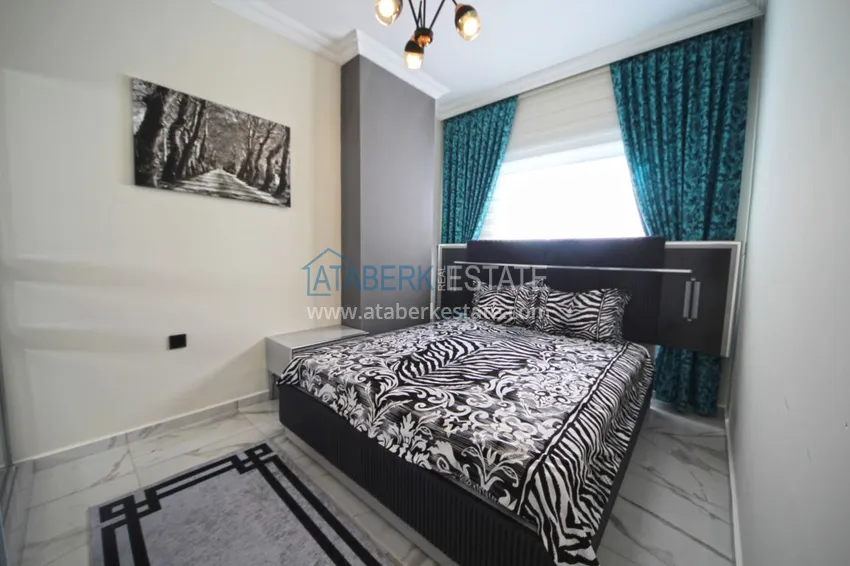 Приобрести Новая квартира в Махмутларе с мебелью, видом на море в современном комплексе  15 