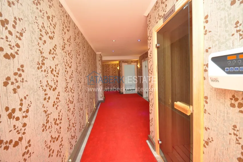 Квартира в Махмутларе с мебелью, застекленным балконом в благоустроенной резиденции 27 