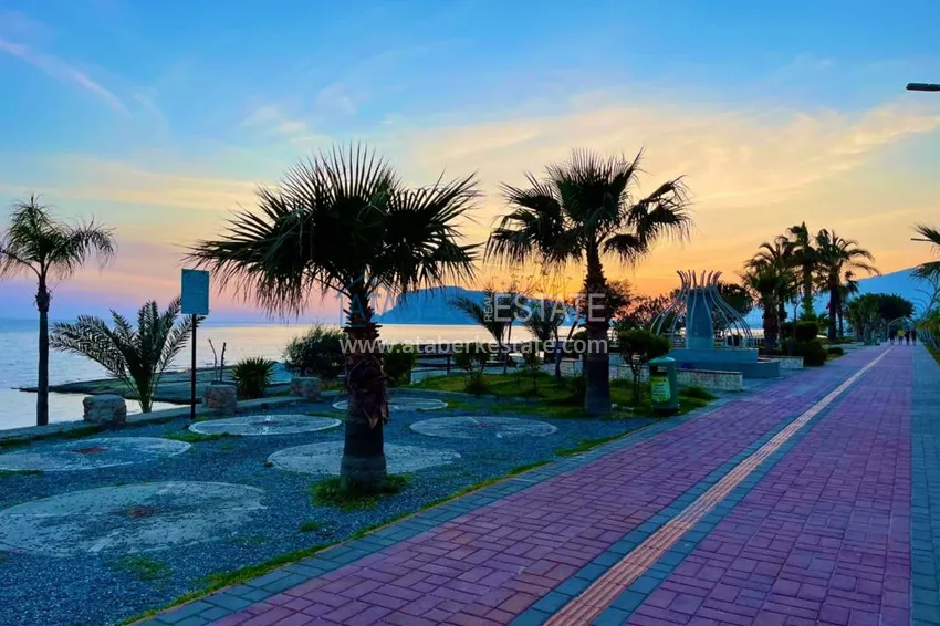 Квартира в районе Оба с мебелью на первой береговой линии 24 