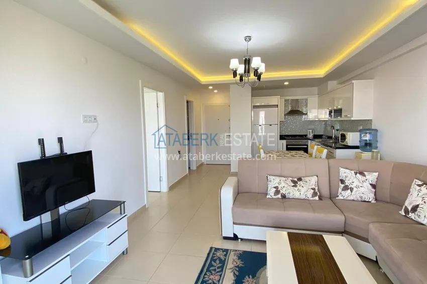 Приобрести Квартира в Авсалларе открытый вид на море и горы с мебелью 1 