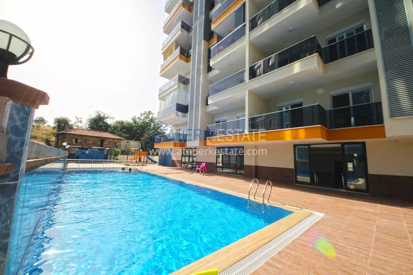 Новая квартира в Махмутларе с мебелью, видом на море в современном комплексе  2 