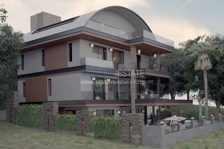 Видовая частная вилла в районе Джикджилли на этапе строительства  2 