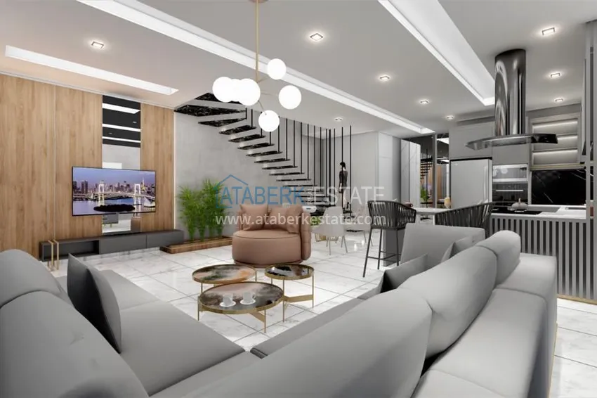 Приобрести Новый проект отдельно стоящих вилл в районе Авсаллар 1 