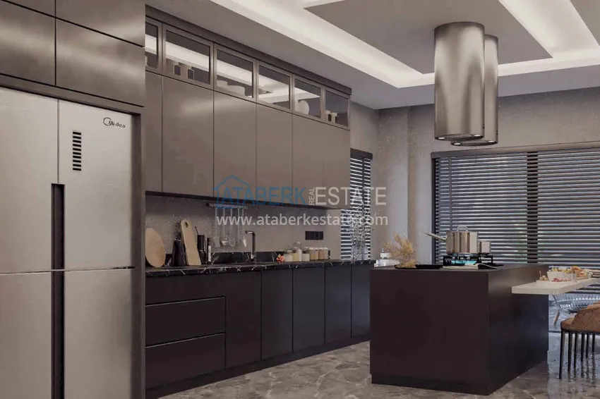 Приобрести Видовая частная вилла в районе Джикджилли на этапе строительства  5 