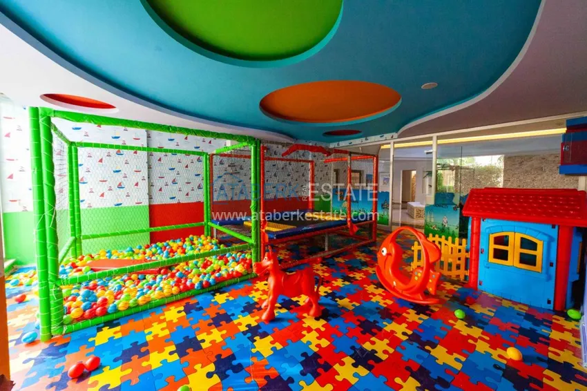 Пентхаус в Авсалларе меблированный с видом на море в элитном комплексе  22 