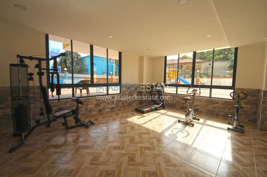 Новая квартира в Махмутларе с мебелью, видом на море в современном комплексе  21 