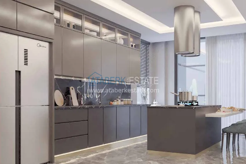 Приобрести Видовая частная вилла в районе Джикджилли на этапе строительства  8 