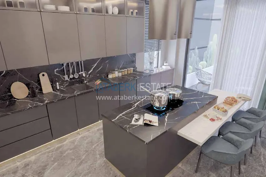 Приобрести Видовая частная вилла в районе Джикджилли на этапе строительства  11 