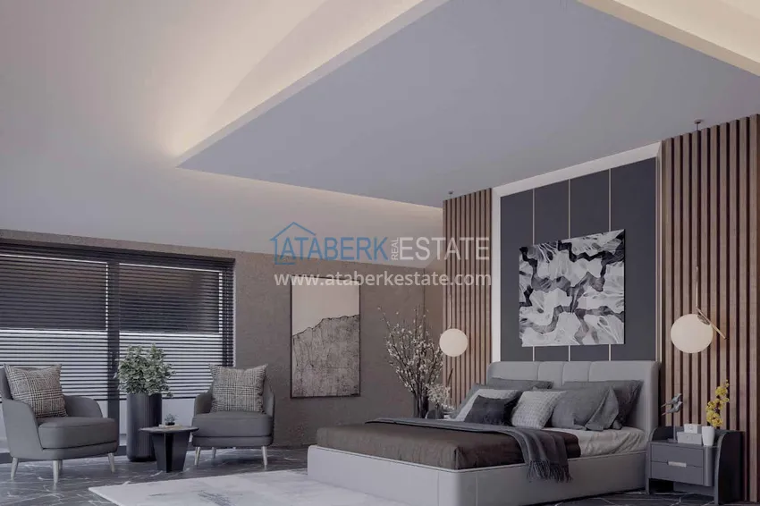 Приобрести Видовая частная вилла в районе Джикджилли на этапе строительства  12 