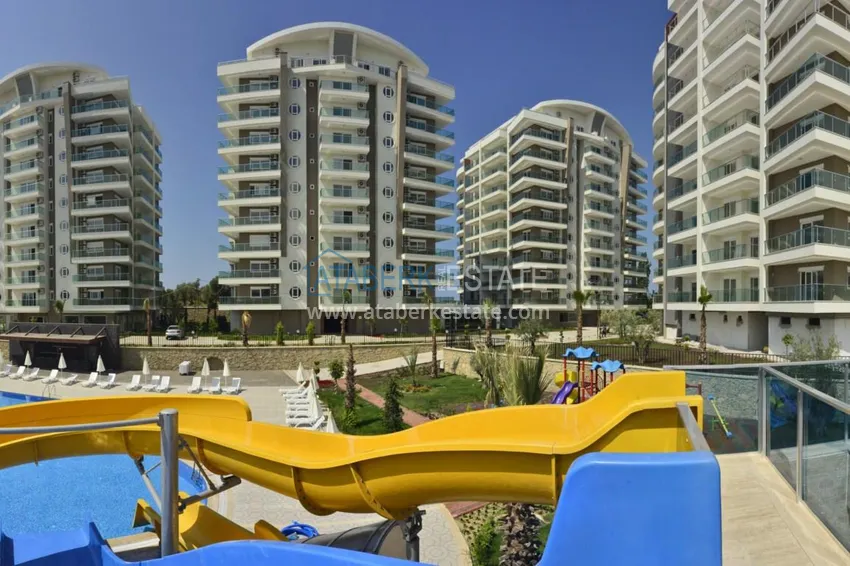 Квартира в Авсалларе открытый вид на море и горы с мебелью 3 