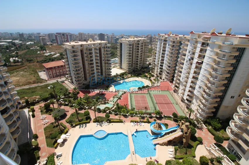 Квартира в Махмутларе с мебелью открытым видом на море и горы 4 