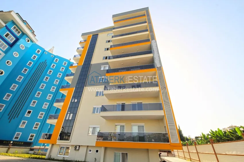 Новая квартира в Махмутларе с мебелью, видом на море в современном комплексе  3 