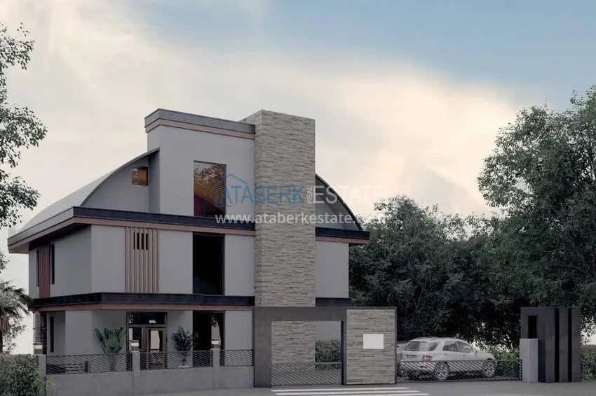 Видовая частная вилла в районе Джикджилли на этапе строительства  3 