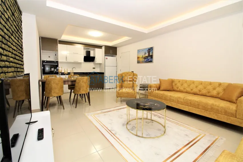 Приобрести Квартира в Махмутларе с мебелью, застекленным балконом в благоустроенной резиденции 3 