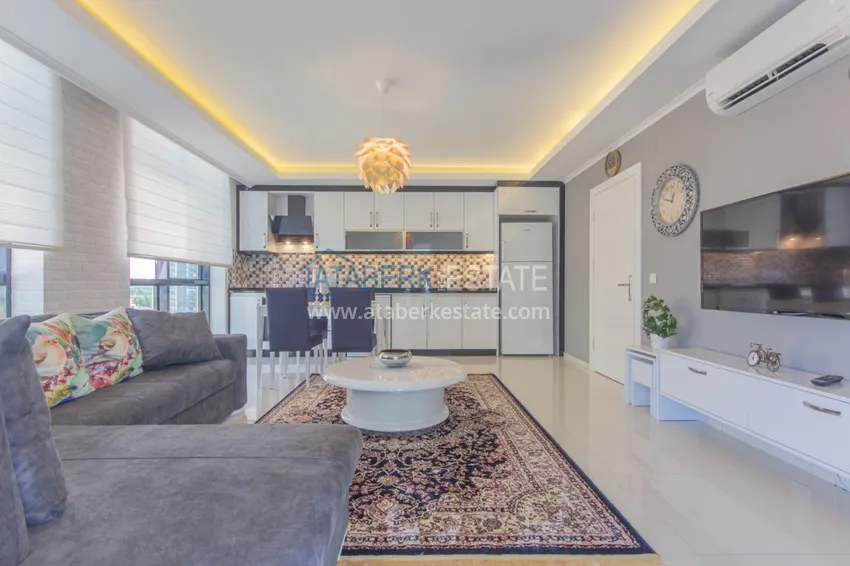 Приобрести Квартира в Махмутларе с новой мебелью, застекленным балконом 4 