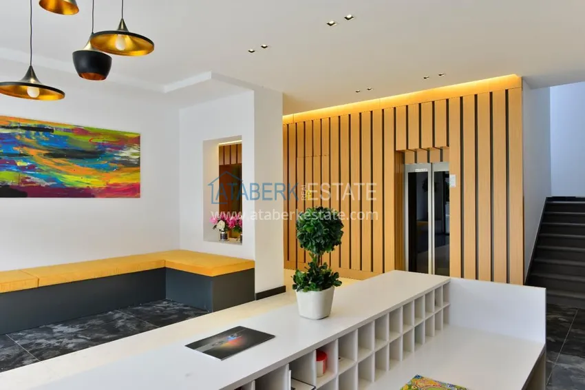 Квартира в районе Оба с мебелью на первой береговой линии 6 