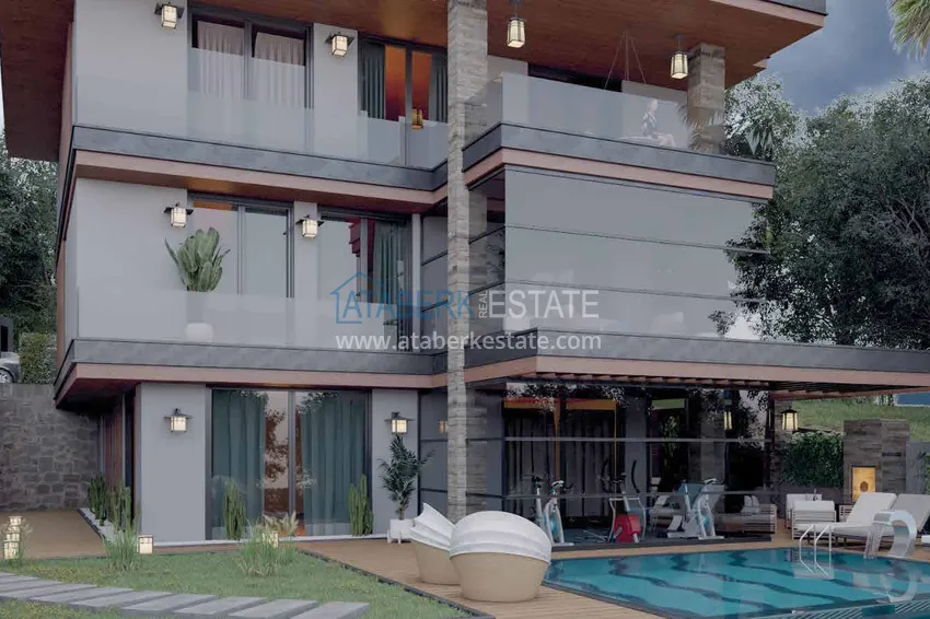 Видовая частная вилла в районе Джикджилли на этапе строительства  4 