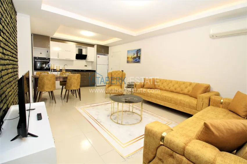 Приобрести Квартира в Махмутларе с мебелью, застекленным балконом в благоустроенной резиденции 4 