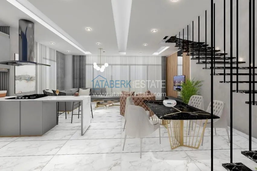 Приобрести Новый проект отдельно стоящих вилл в районе Авсаллар 3 