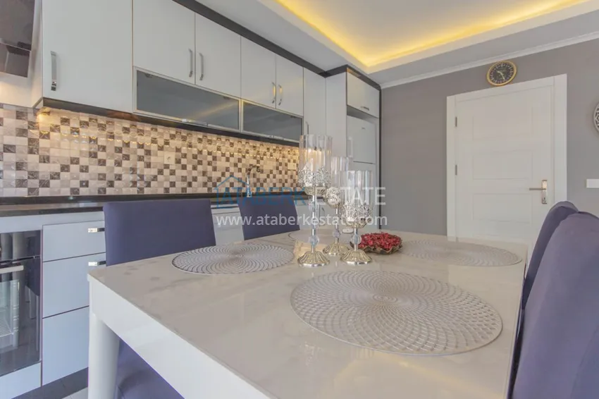 Приобрести Квартира в Махмутларе с новой мебелью, застекленным балконом 7 