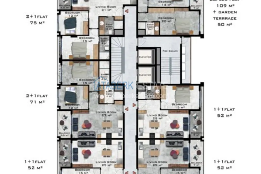 Купить дешево Новый инвестиционный проект в Каргыджаке от стабильной строительной компании  3 