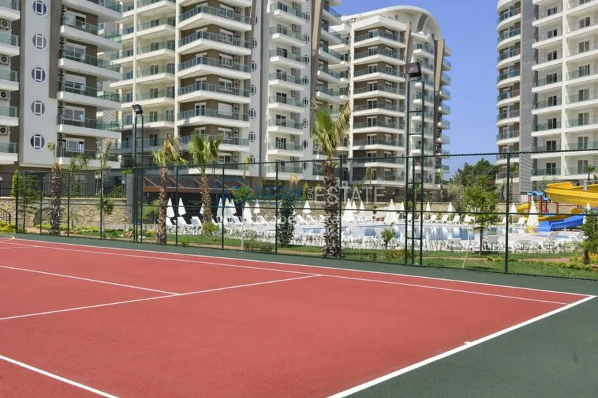 Квартира в Авсалларе открытый вид на море и горы с мебелью 5 