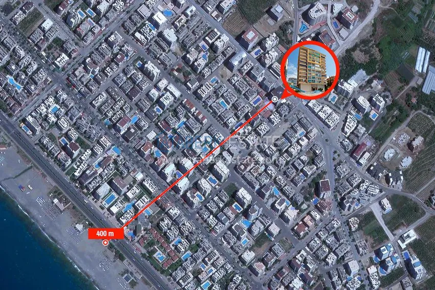 Квартира-студия в Махмутларе, с мебелью недалеко от моря 6 