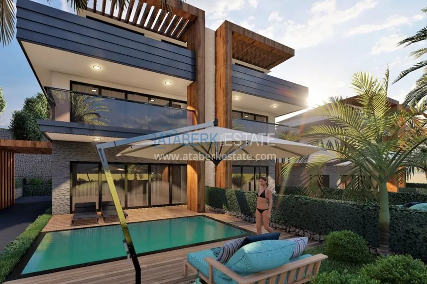Новый проект отдельно стоящих вилл в районе Авсаллар 4 