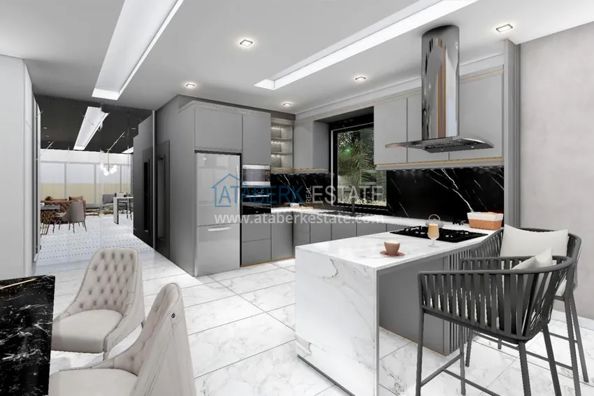 Приобрести Новый проект отдельно стоящих вилл в районе Авсаллар 4 