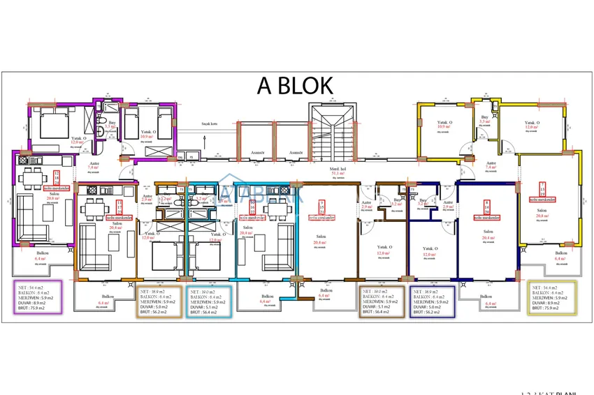Купить дешево Новый проект семейного комплекса в районе Авсаллар  1 
