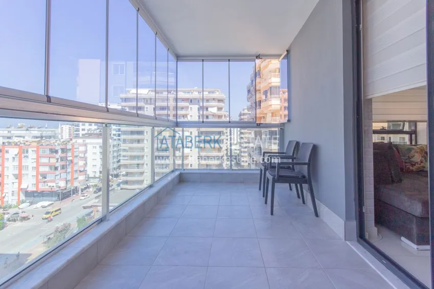 Приобрести Квартира в Махмутларе с новой мебелью, застекленным балконом 9 