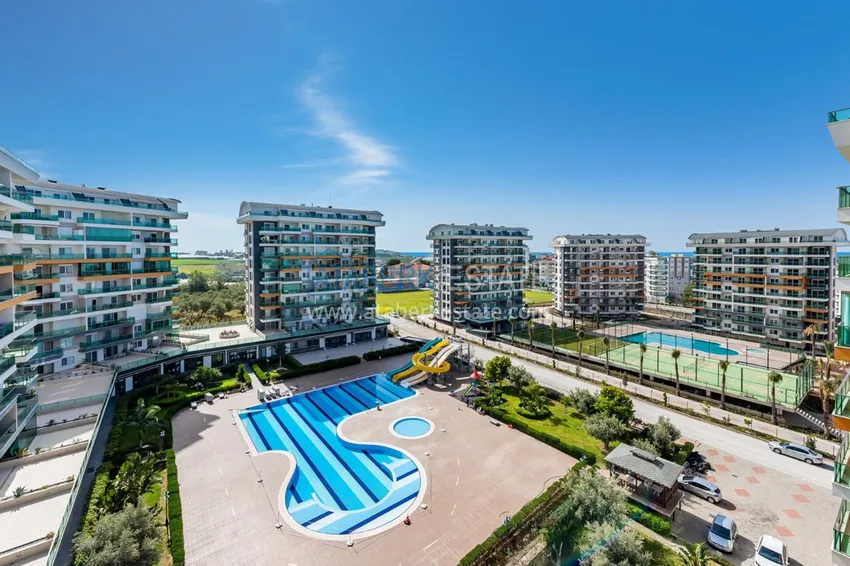 Квартира в Авсалларе с видом на море и чистовой отделкой  1 