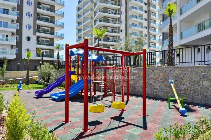 Квартира в Авсалларе открытый вид на море и горы с мебелью 6 