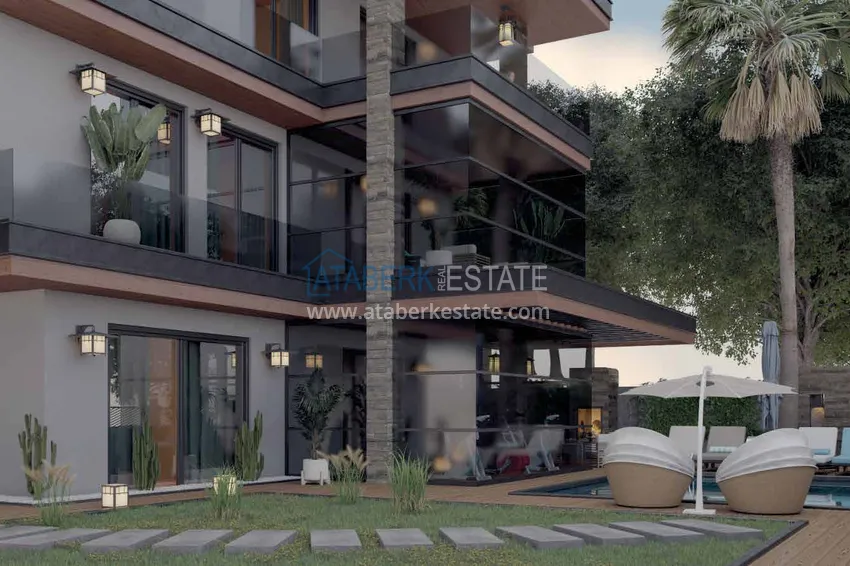 Видовая частная вилла в районе Джикджилли на этапе строительства  6 