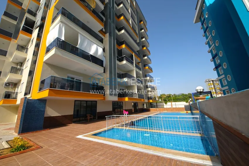 Новая квартира в Махмутларе с мебелью, видом на море в современном комплексе  6 