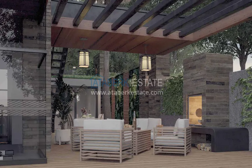 Видовая частная вилла в районе Джикджилли на этапе строительства  7 