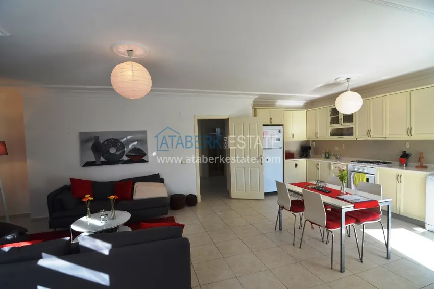 Приобрести Квартира в районе Оба – 2 спальни, мебель, уютный комплекс 6 