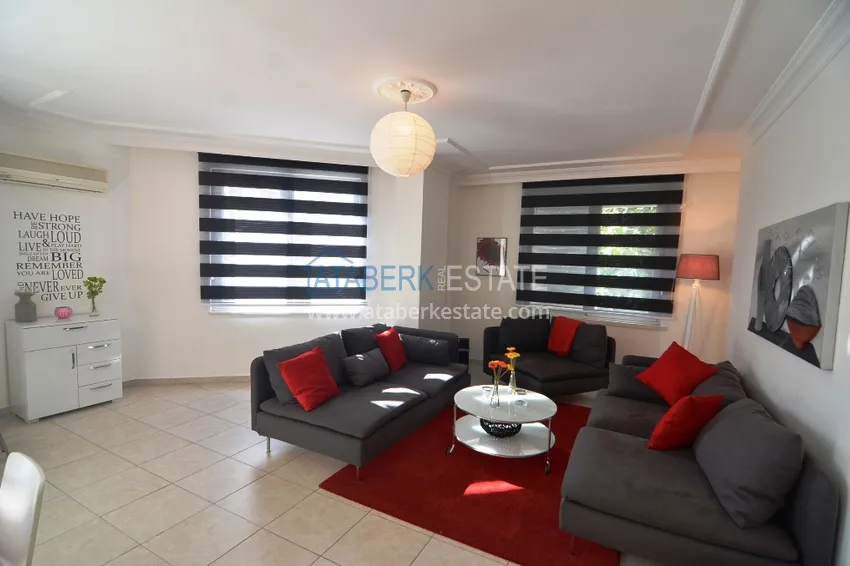 Приобрести Квартира в районе Оба – 2 спальни, мебель, уютный комплекс 8 