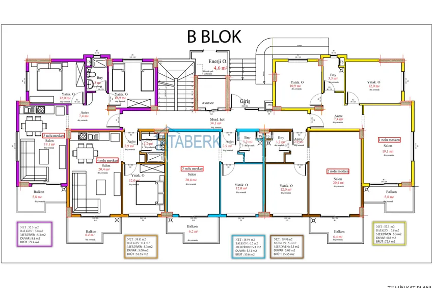 Купить дешево Новый проект семейного комплекса в районе Авсаллар  2 