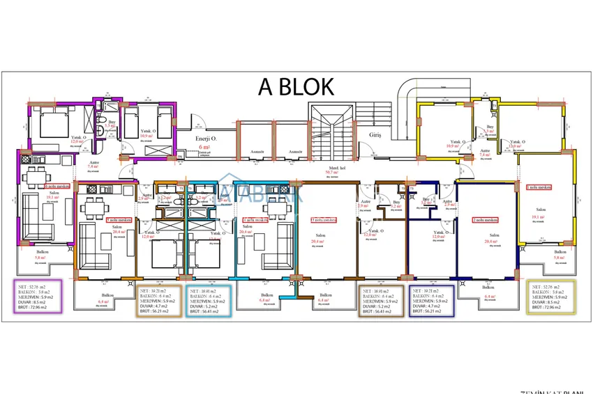Купить дешево Новый проект семейного комплекса в районе Авсаллар  3 