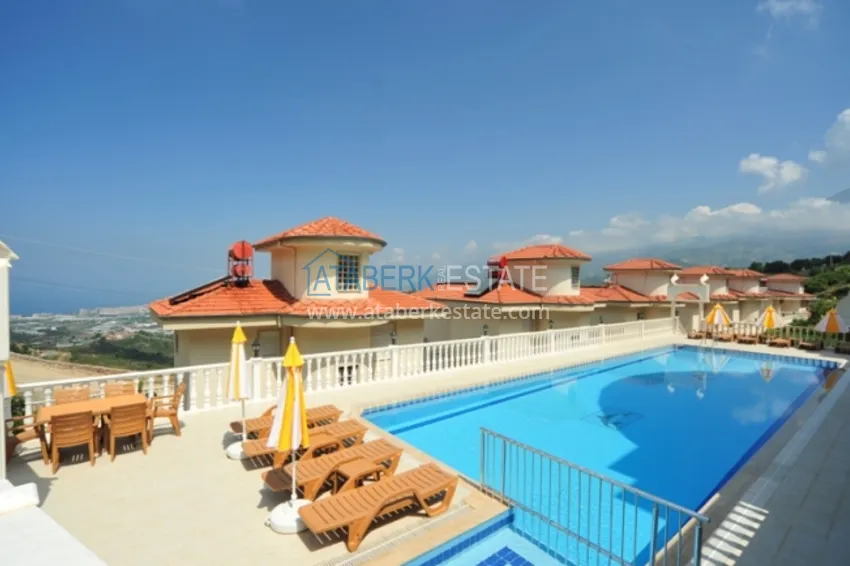 Вилла в Каргыджаке двухэтажная с панорамным видом в коттеджном поселке 11 