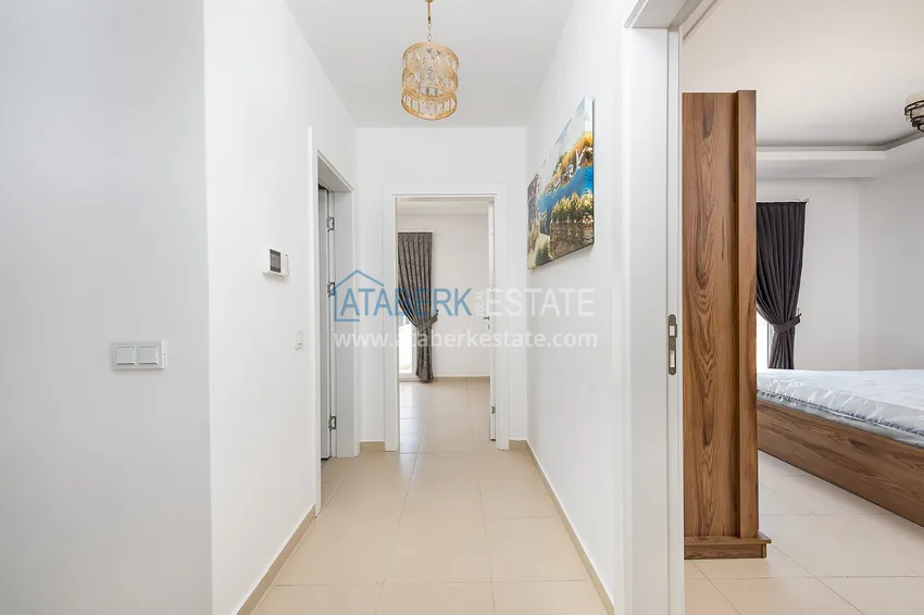 Приобрести Пентхаус в Авсалларе меблированный с видом на море в элитном комплексе  10 