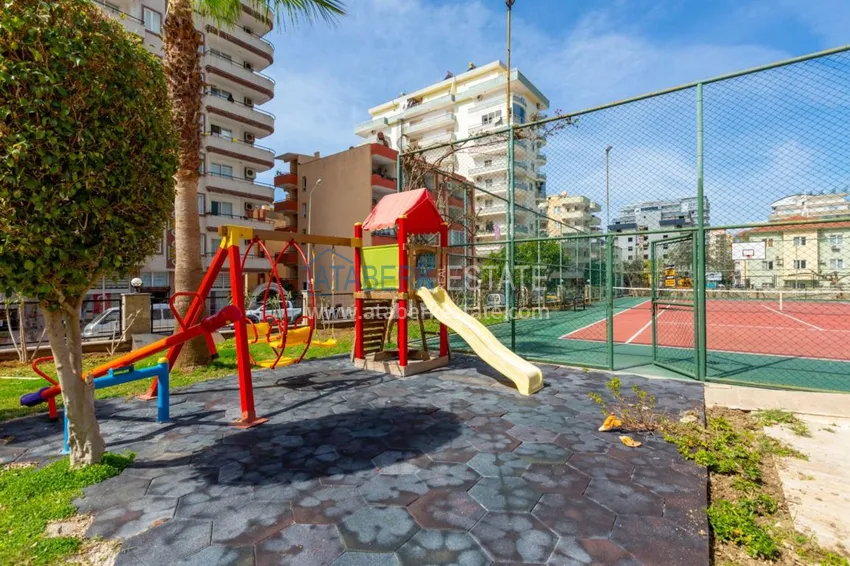 Квартира в Махмутларе с 3 спальнями, мебелью, видом на горы 12 